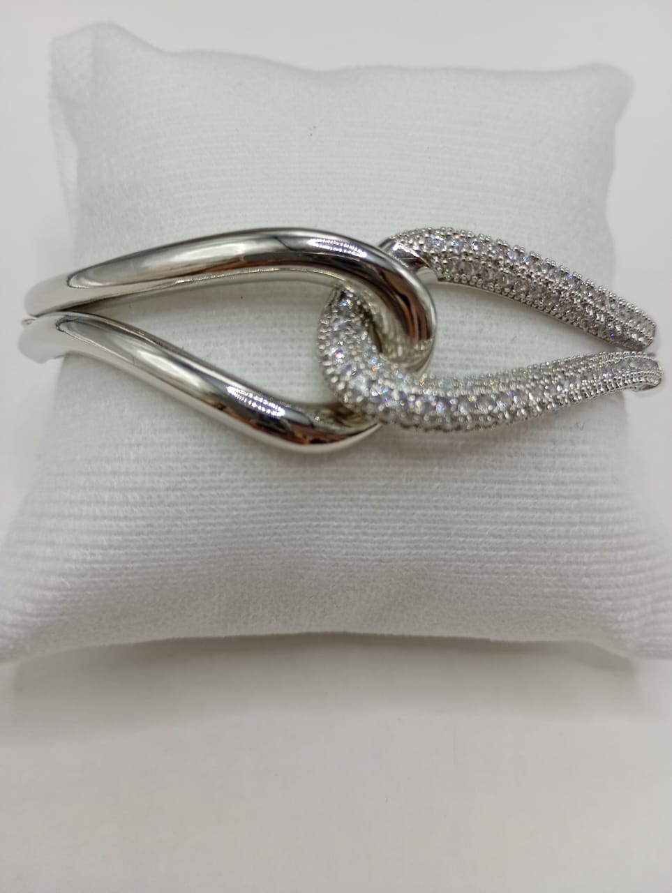 Bracelete laçado prata